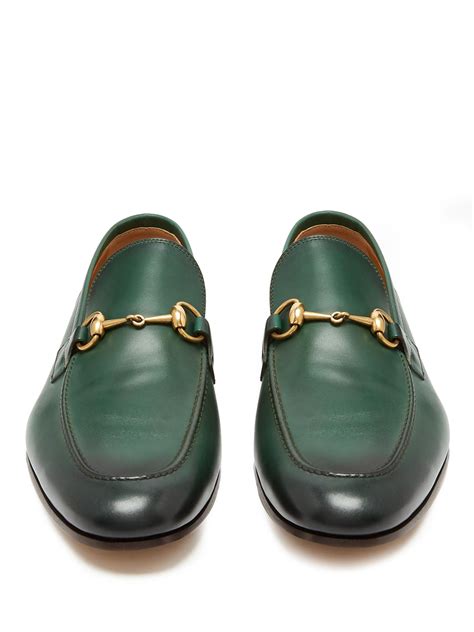 gucci jordaan loafer green|Gucci jordaan loafer men.